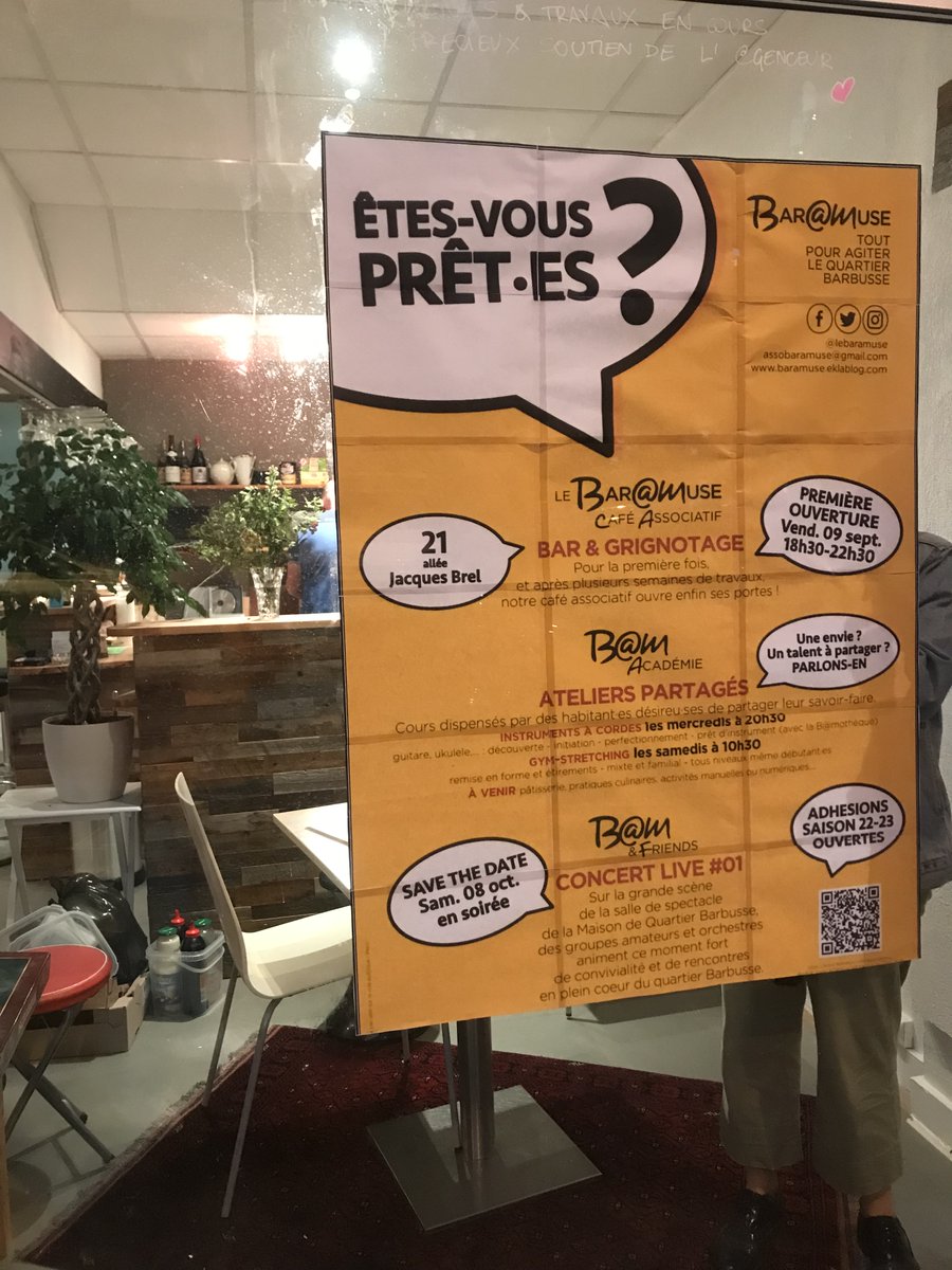 lebaramuse's tweet photo. Le Bar@muse a ouvert ses portes vendredi soir !! https://t.co/A21igcZ520 https://t.co/lkNlS0CESr