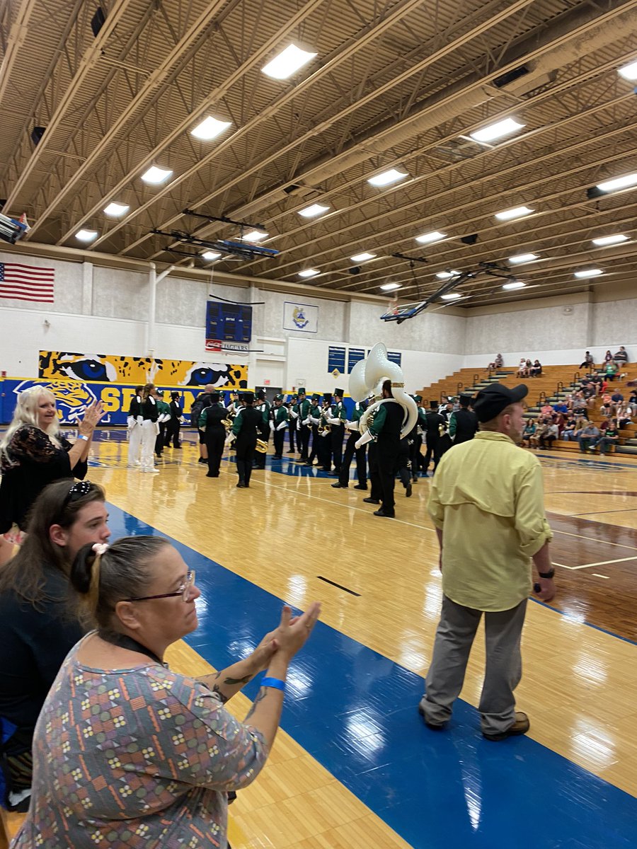 If you come to the Marching Jaguar Invitational they have moved inside due to weather!