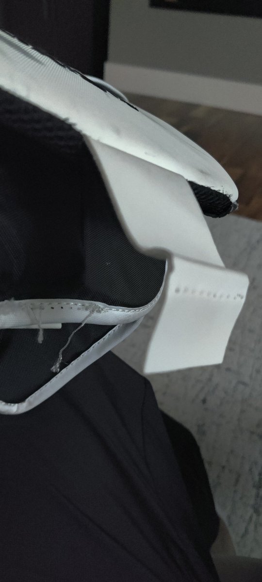 kryojenik's tweet photo. @CCMGoalie few months old axis 1.9 blocker coming apart at the seams.  What to do with this? https://t.co/NC0McygdJj