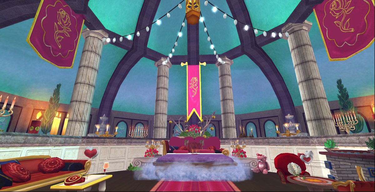 w101emily's tweet image. 🌹Introducing my newly revamped Botanical Gardens castle, Aphrodite's Chambers! 💗

 🌹Now home to a brand new luxurious bedroom, bathroom, and an updated exterior garden

🌹Visit via castle tours in the magical category