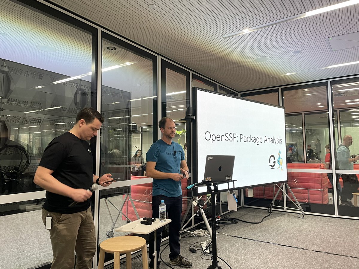 BSidesMelbourne's tweet photo. Improving OpenSSF package analysis with @CalebBrown #BSidesMelb2022 https://t.co/ssCCwrIqDa https://t.co/BumnTYwfdm
