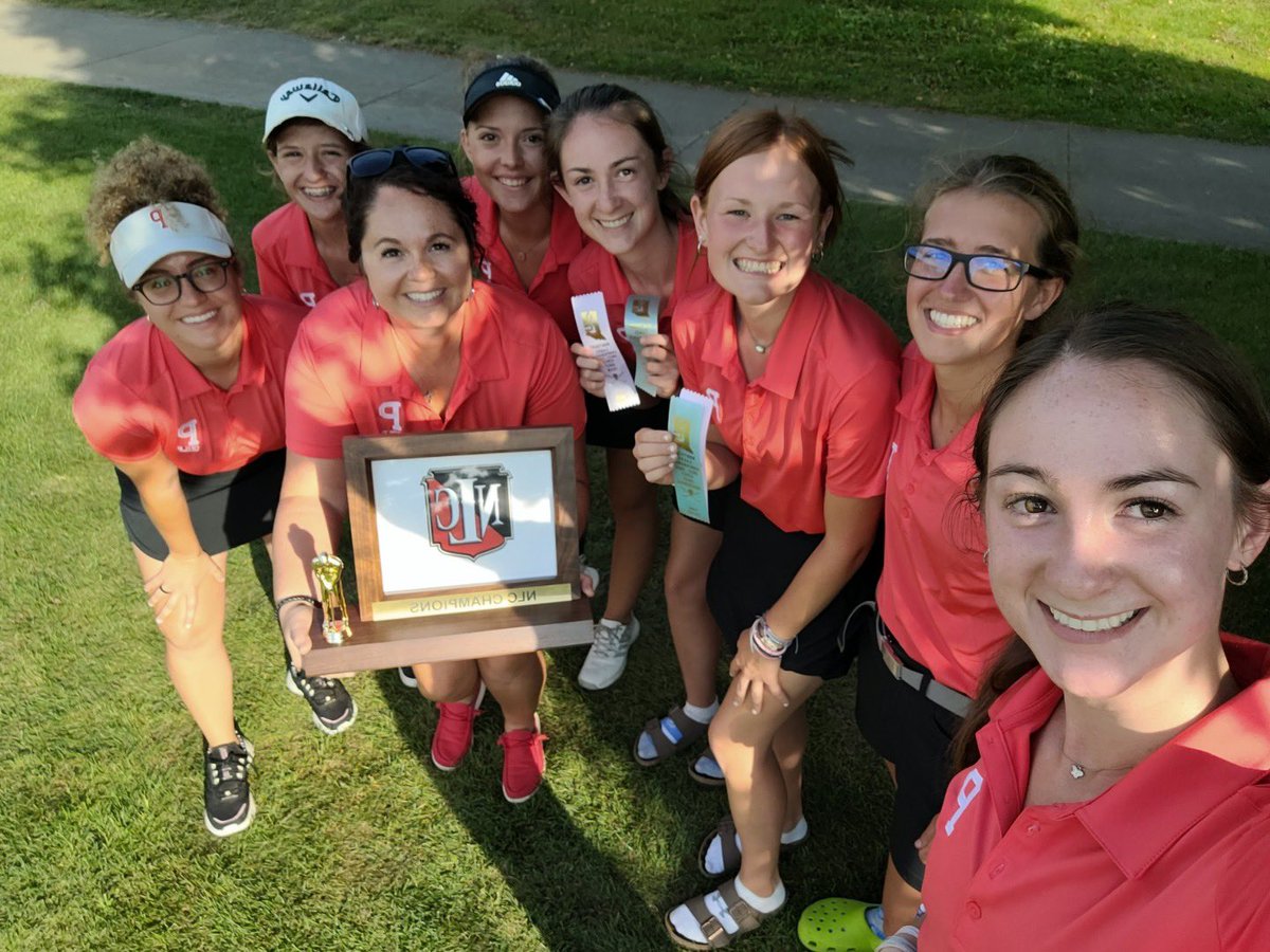 PHS_Athletics1's tweet photo. Congratulations to Girls Golf finishing 3rd today in NLC tournament and Tied for 1st overall.  Also to Coach Of The Year Coach Woodward. https://t.co/rwFcpn5QbJ