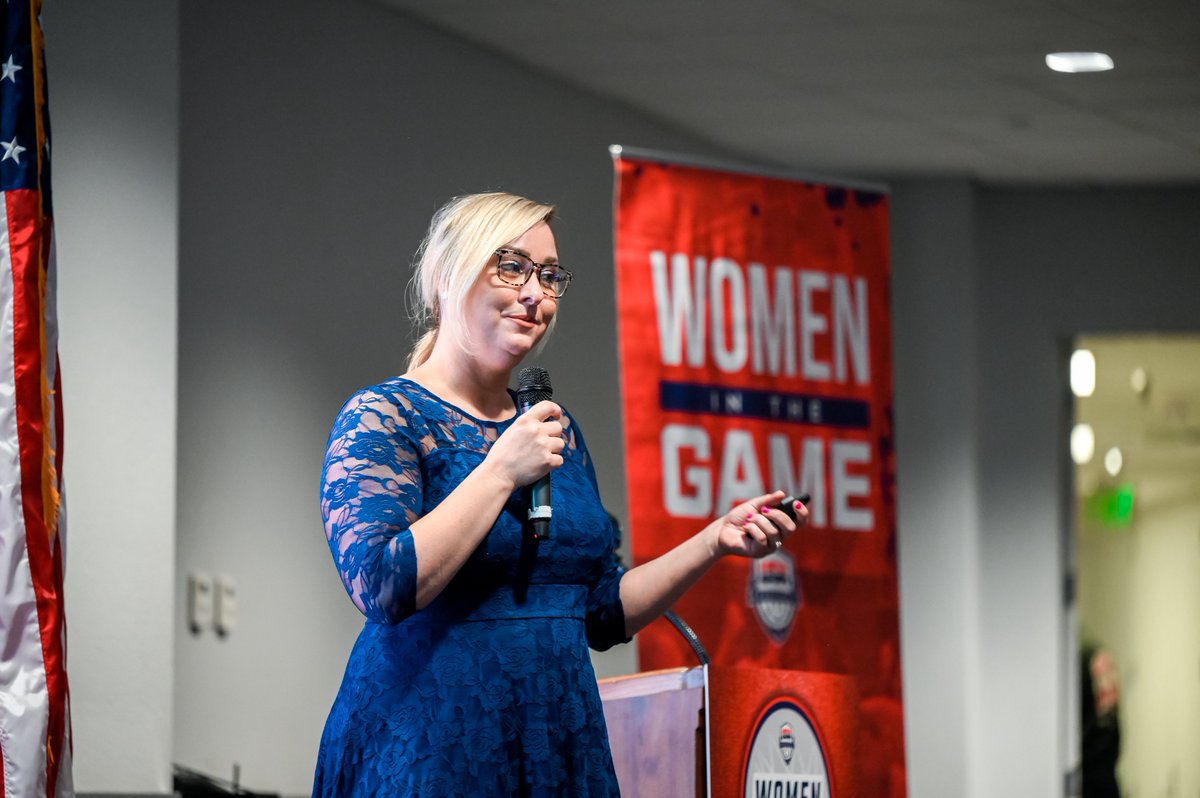 USABYouth's tweet image. &quot;One thing that I have experienced being a woman in the sports industry is that they want to hear your opinion. They put you in this position for a reason, so let your voice be heard.&quot; - @Ms_AomoriLynn 

📍 Las Vegas Women in the Game Conference