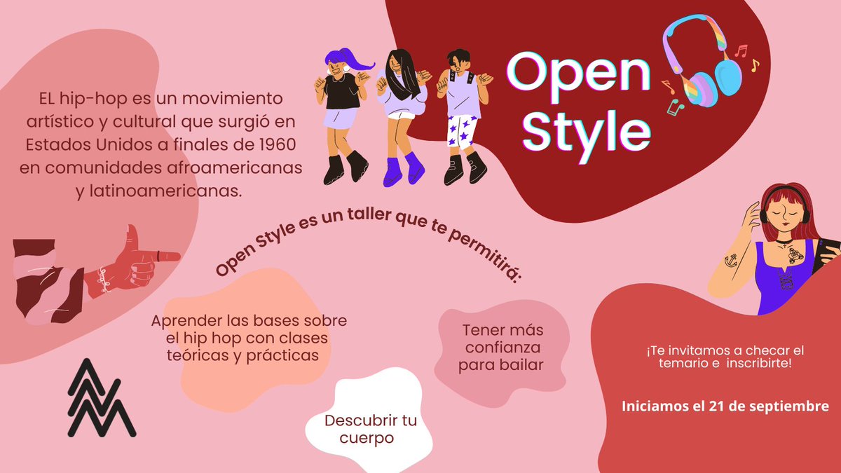 artistasnomusas's tweet photo. No olvides que estaremos realizando un taller de Hip-Hop con el fin de recaudar fondos para el crecimiento de nuestra colectiva ๐.
En esta infografรญa te contamos un poco mรกs del taller #OpenStyle ๐ฏโโ๏ธ
โ
Anรญmate e inscrรญbete.
Checa los detalles aquรญ: https://t.co/CoTki34Pwn https://t.co/zACeuLdfY6