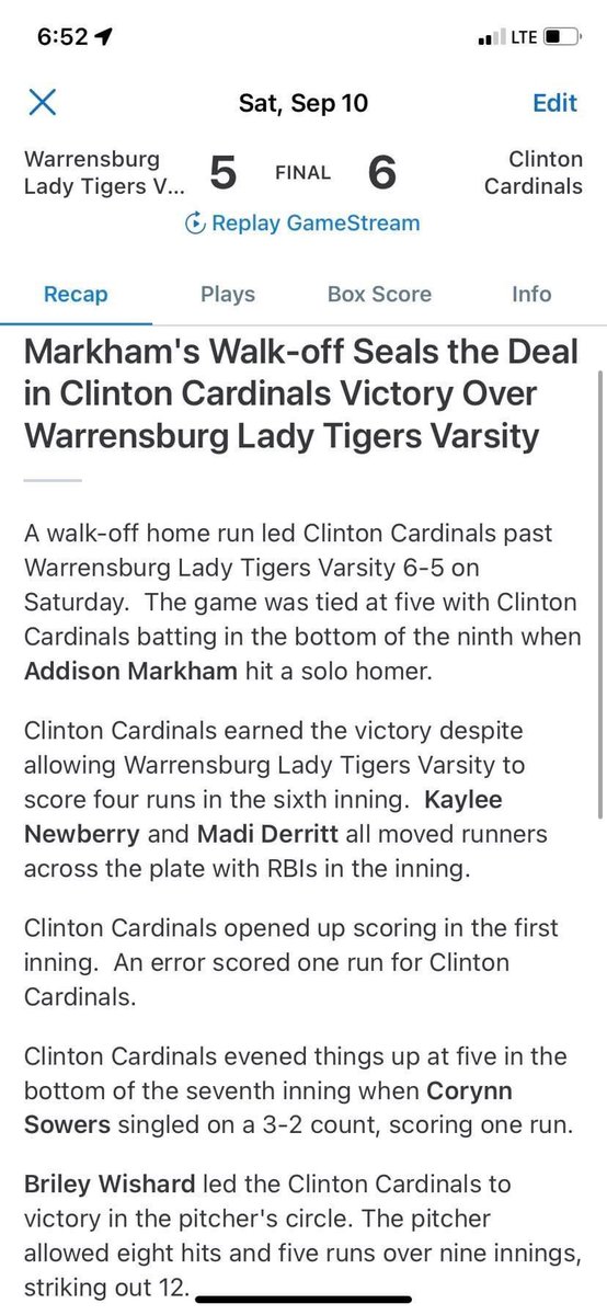 CHSSoftball20's tweet photo. WARRENSBURG TOURNAMENT CHAMPIONS 🏆

#WeNotMe #Together #ClintonAllIn 
🔵🔴🥎🐦 https://t.co/yxvWu705Nx