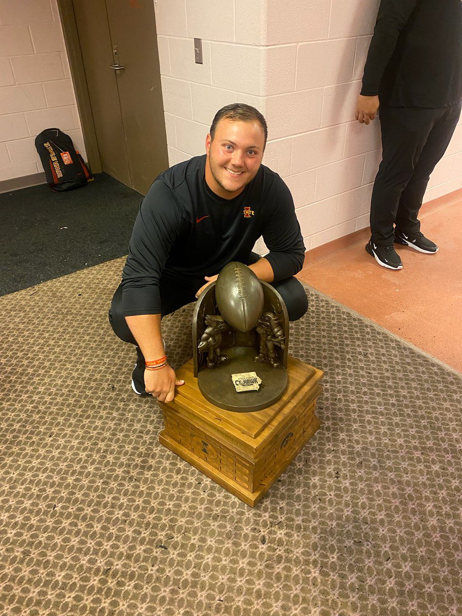 Mickolyn Clapper (@mickolynclapper) on Twitter photo Regardless of who you were cheering for today, I am so happy to see <a href="/willclapper/">William Clapper</a> so happy. This kid has waited his whole life to hold the Cy-Hawk trophy in the locker room after the Iowa-Iowa State game. Today was pretty fantastic β€οΈππͺππβ€οΈ Regardless of who you were cheering for today, I am so happy to see <a href="/willclapper/">William Clapper</a> so happy. This kid has waited his whole life to hold the Cy-Hawk trophy in the locker room after the Iowa-Iowa State game. Today was pretty fantastic β€οΈππͺππβ€οΈ