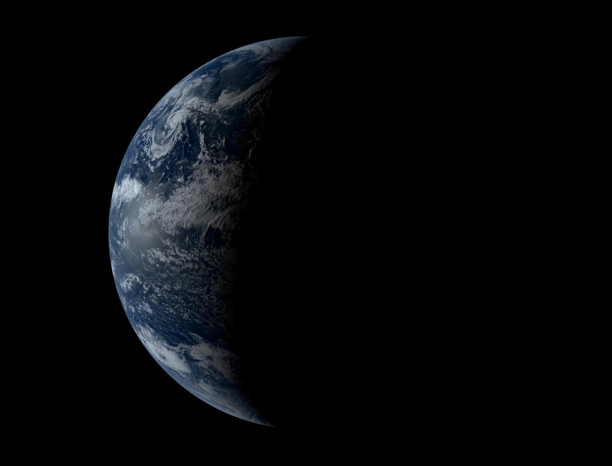latestinspace's tweet photo. This is an image of Earth from 30 mins ago. https://t.co/On2hG4tZrj