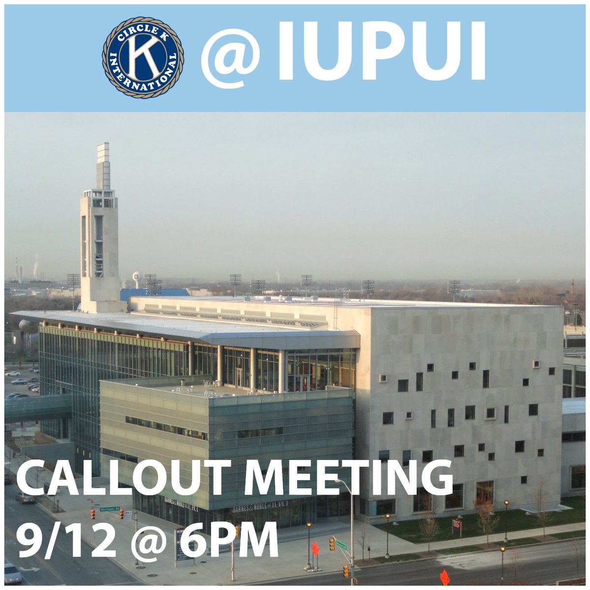 CircleKIUI's tweet photo. Get excited, Jaguars! CKI at IUPUI will be holding a callout meeting on Monday 9/12 at 6pm in Room 308 of the Campus Center. Feel free to stop by to learn more about CKI and get to know our members.⁠
@inckiofficial #INCKIpride @circlekintnl #ChooseCKI https://t.co/IVVvaZkuYT