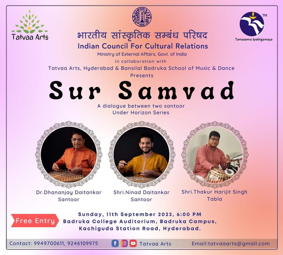 ArtsTatvaa's tweet photo. @MinOfCultureGoI @DigitalMediaTS @HydTimes @THMetroPlus @IndianExpress @TheDailyPioneer @iccr_hq @airnews_hyd @DDNational https://t.co/xbPz3Zlnio