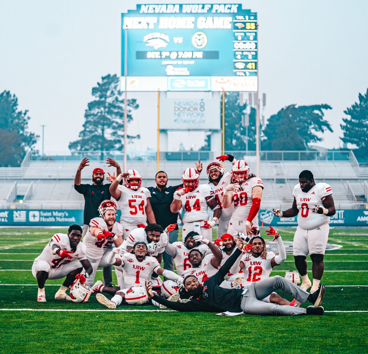 UIWFootball's tweet photo. We beat the odds today ‼️#TheWord https://t.co/1UoJ4FxHa8