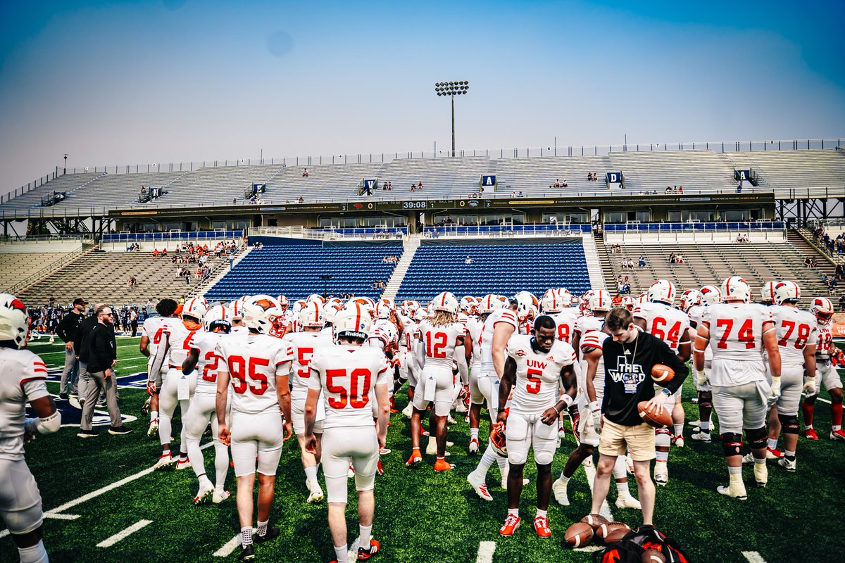 UIWFootball's tweet photo. We beat the odds today ‼️#TheWord https://t.co/1UoJ4FxHa8