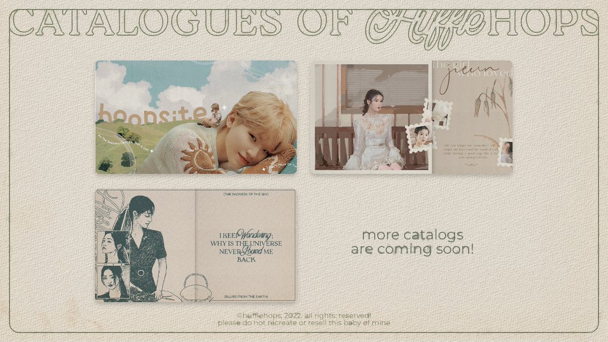 🍒 THE HOPS: OPEN ORDER

good morning! dalam rangka meramaikan acara <a href="/DREAMFEST2022/">THE DREAM FEST ✦</a>, aku akan open booth pada pukul 16.00 dan 20.00 WIB. tiap jam aku akan buka masing-masing 10 slot, untuk semua katalog! more details bisa dilihat di pinned tweetku, ya. thank you!