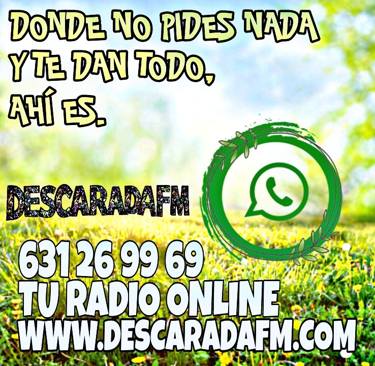raquel20duque's tweet photo. Hola amigo@s.. me presento.. soy la jefa del chat de #descaradafm quién se anima a sumar a esta gran familia https://t.co/IGz1hpTNZD