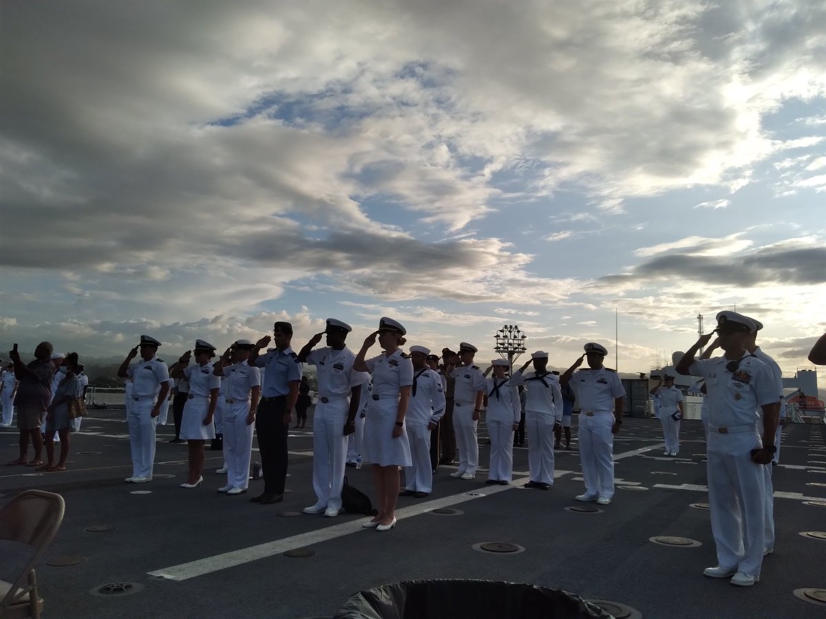 MPodokolo's tweet photo. US Naval Hospital Mercy and the Pacific Partnership 2022 team to 🇸🇧  successfully completed 2 weeks mission in 🇸🇧. https://t.co/XtEgFWj85J