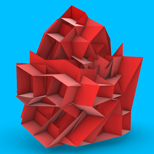 walkingcubes's tweet photo. Walking Cubes no. 101 - Red Paper Fort https://t.co/sjF78ABfQ0