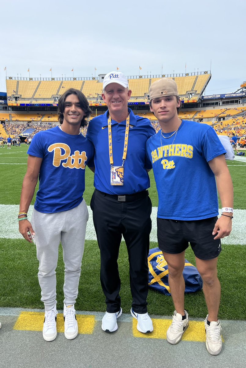 Great time with @Pitt_BASE family today. Thank you @CoachMikeBell22 and the entire staff for an amazing experience. #H2P