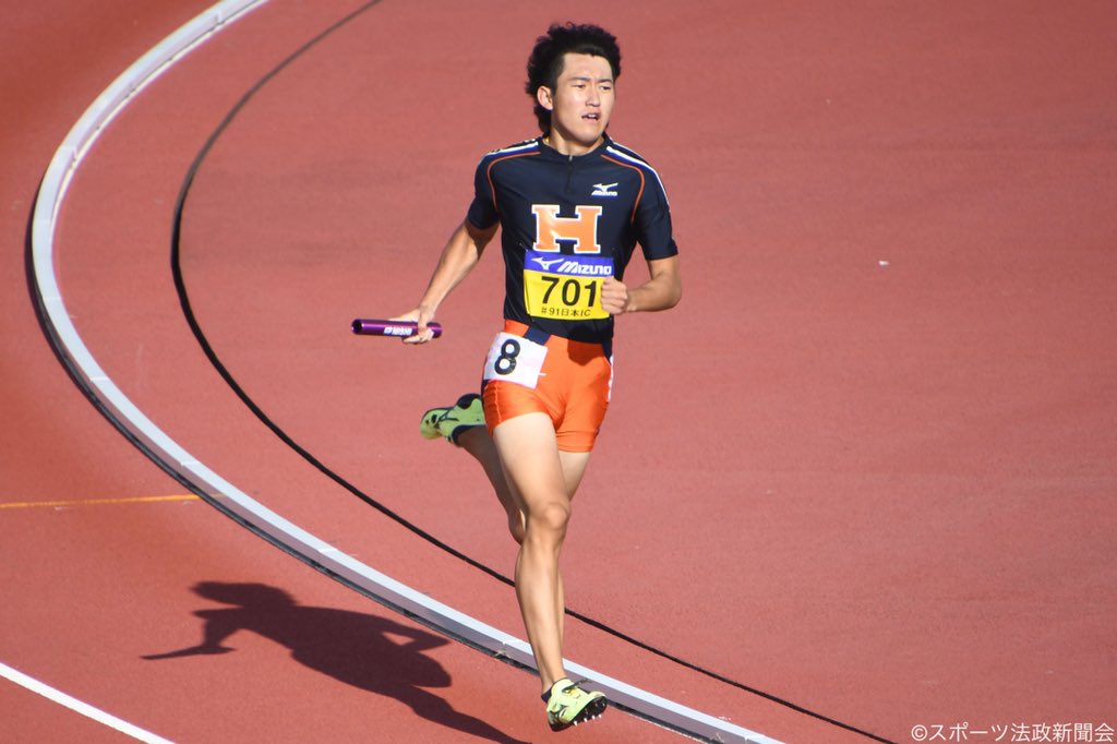 spohotf's tweet photo. 【 #日本インカレ】
◾︎男子4×400mR 予選
2組1着 法大(児玉-富田-濱野-地主) 3分08秒09

男子マイルリレーは全体4番目のタイムで予選を通過！悲願の優勝へ向け、決勝は14:55~スタート📣決勝は誰が走るのかにも注目です👀 https://t.co/yuWcgGVEXx