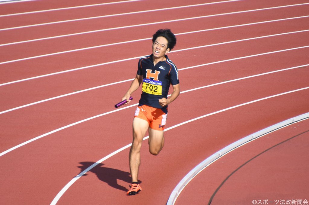 spohotf's tweet photo. 【 #日本インカレ】
◾︎男子4×400mR 予選
2組1着 法大(児玉-富田-濱野-地主) 3分08秒09

男子マイルリレーは全体4番目のタイムで予選を通過！悲願の優勝へ向け、決勝は14:55~スタート📣決勝は誰が走るのかにも注目です👀 https://t.co/yuWcgGVEXx