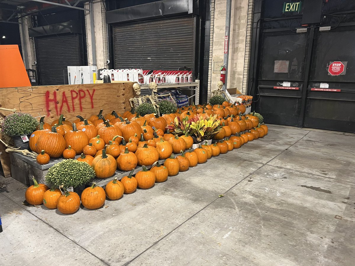 Pumpkins came in and set on the same day. We are ready here at 386 for the fall season. #bringonthespookyseason