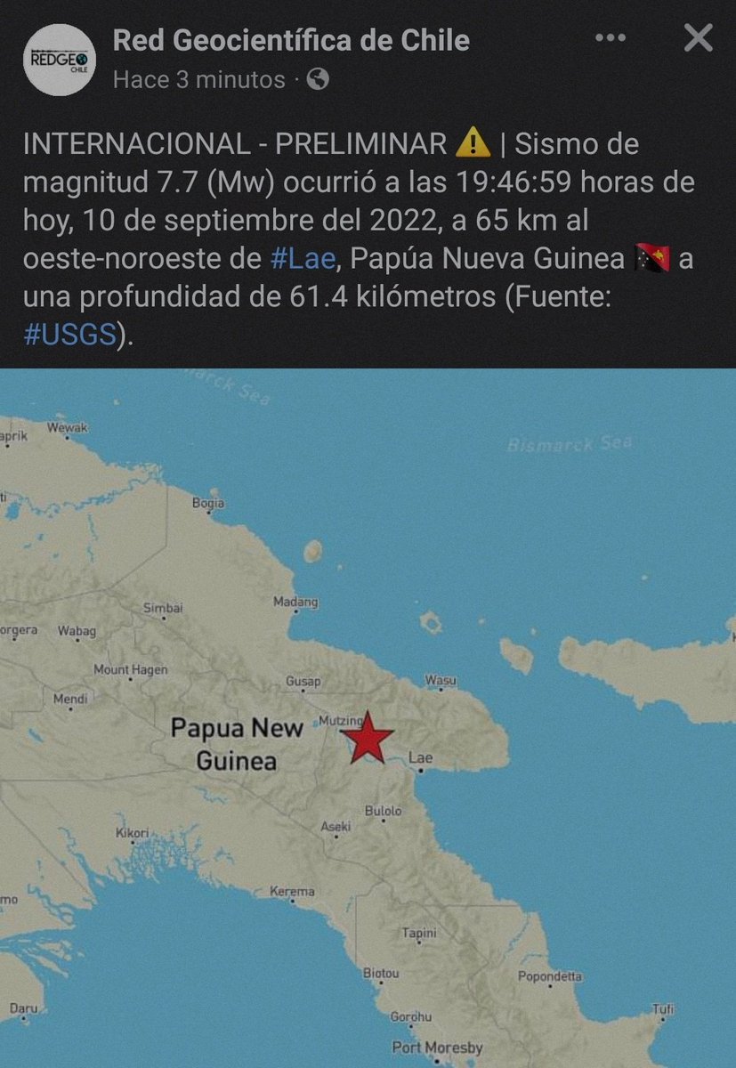 jg23177's tweet photo. Las características del sismo no reúne para ser un stunami para las costas de chile entregado por el shoa https://t.co/8TVZBhmtP7