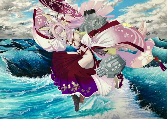 総ボツ食らって描くやる気ゼロ。手描きで1年掛けて用意しても結果がコレでは、流石にムカつく。来年でアズレン描くのをやめる。 やる気ないから。ボツ供養の掲載。#アズールレーン #アズールレーン5周年 #アズレン5周年アート 