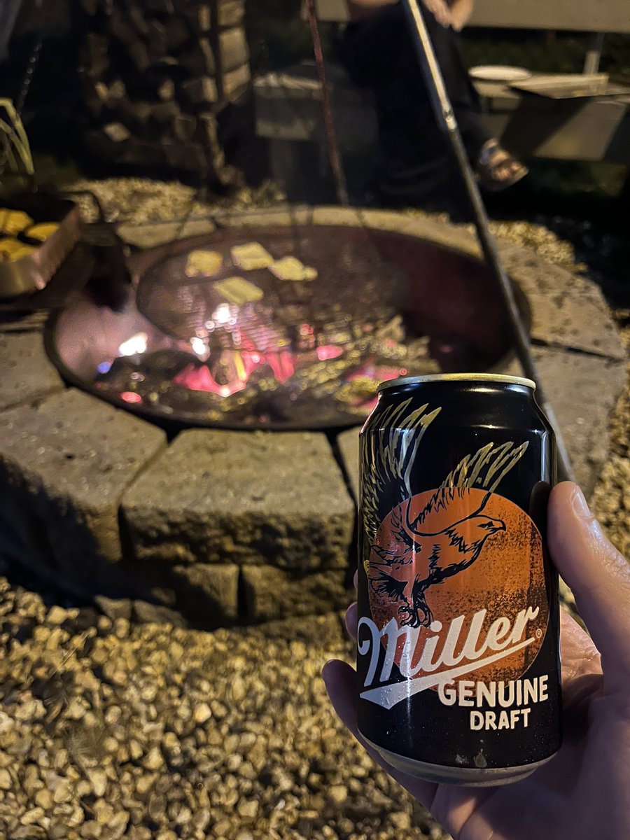 fire pit and MGD. ‘merica