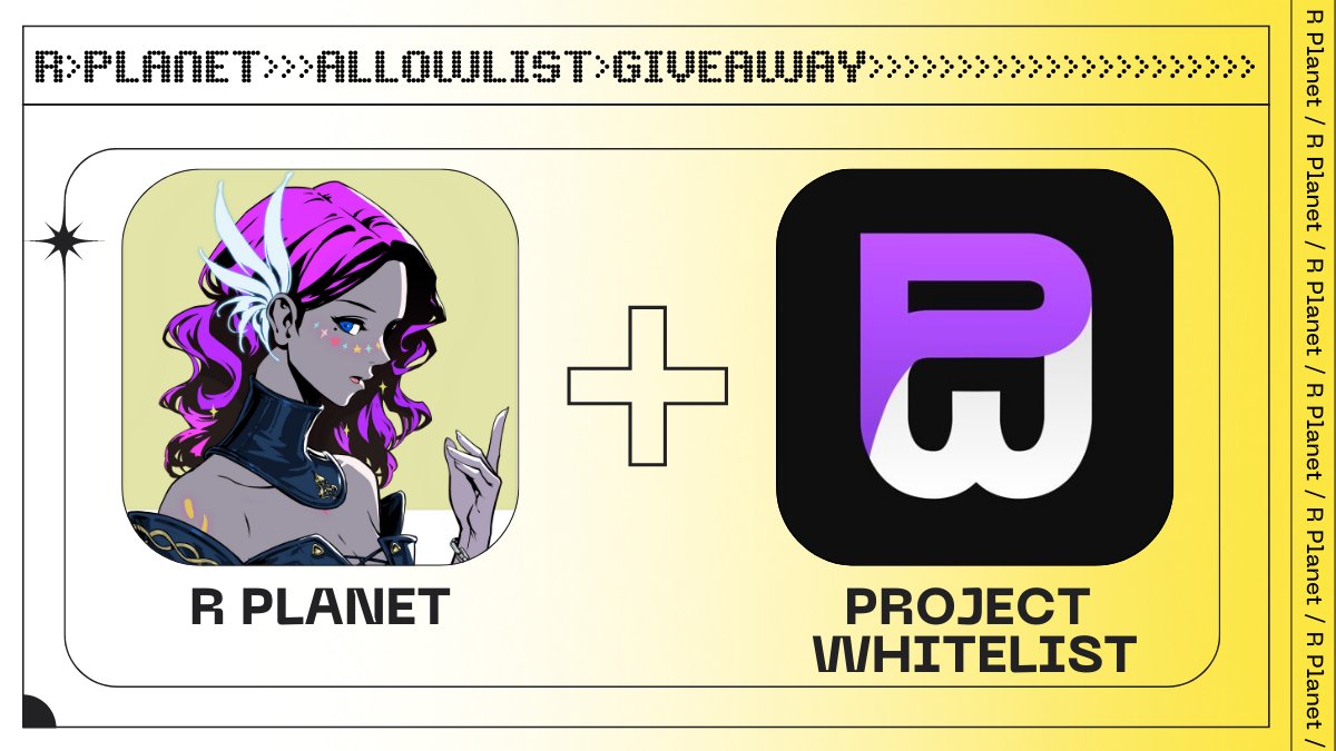 Project Whitelist x R Planet  🪐

x3 R PLANET WHITELIST GIVEAWAY! 

To enter:
🔴 Follow <a href="/PRJCTWhitelist/">Project Whitelist</a>, <a href="/GonalexNFT/">Gonalex</a>, &amp; <a href="/RPlanetNFT/">R Planet</a>
🔴 RT + Like 

⏰ 24 Hours!