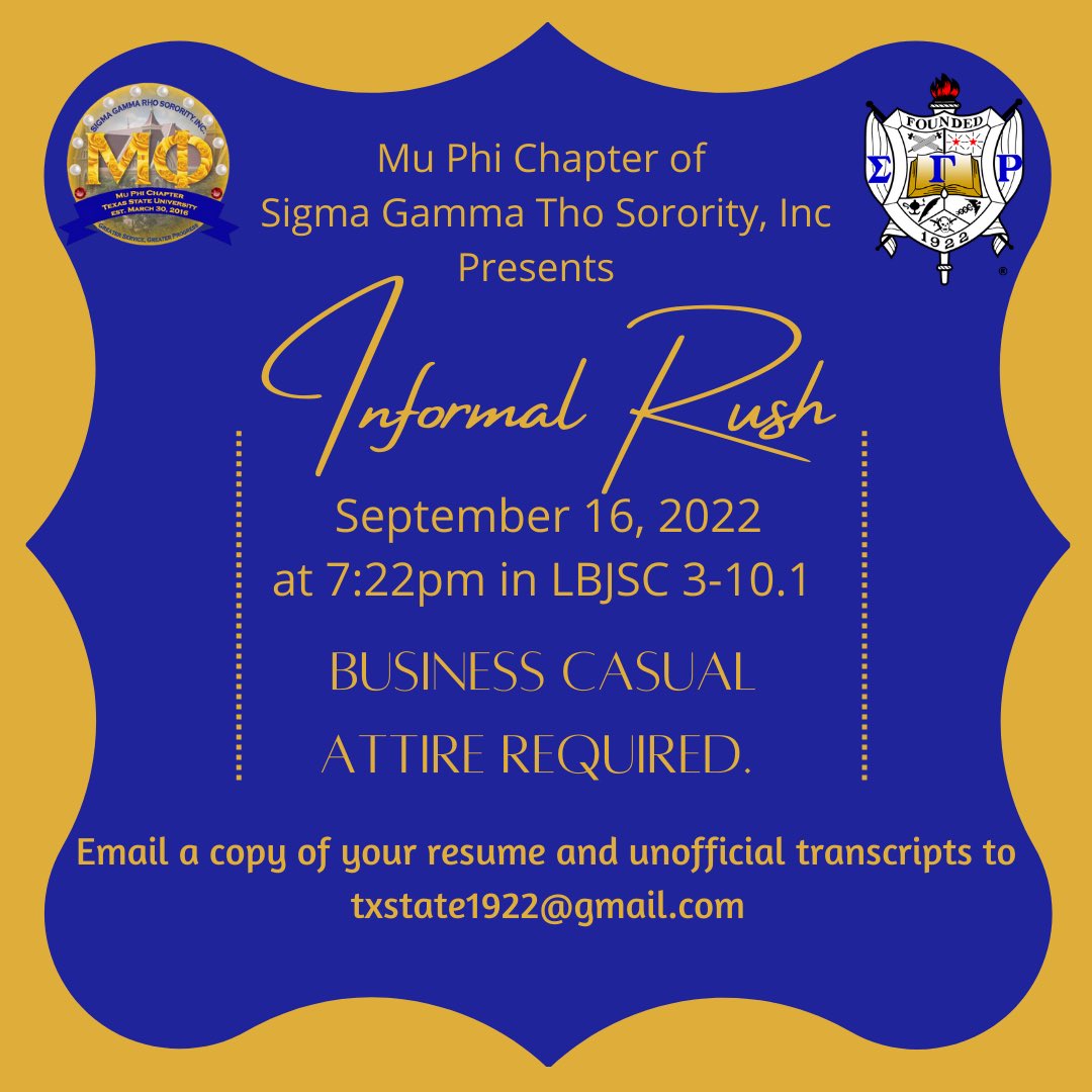 Want to learn more about Sigma Gamma Rho Sorority, Inc. ?