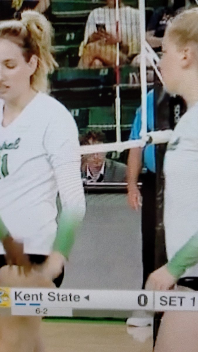@official__flop We have an official Flop sighting (though his identity os being concealed by a net). He's the Public Address Announcer for Marshall's Women's Volleyball team!