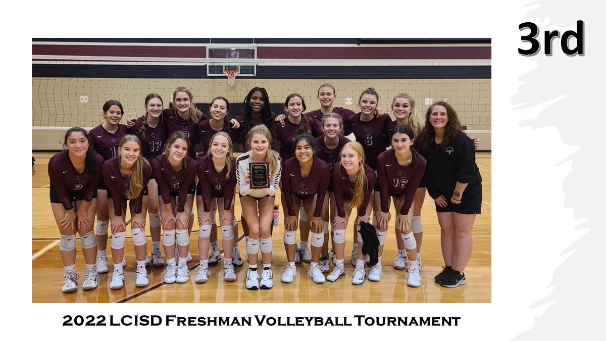 CoachForshee's tweet image. Congratulations to the Longhorn Freshman Volleyball team for taking 3rd in the 2022 LCISD Freshman Volleyball Tournament. We are proud of you!
