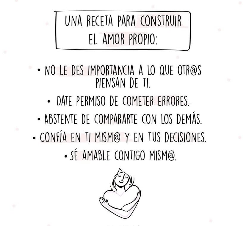 Una receta para construir el amor propio…