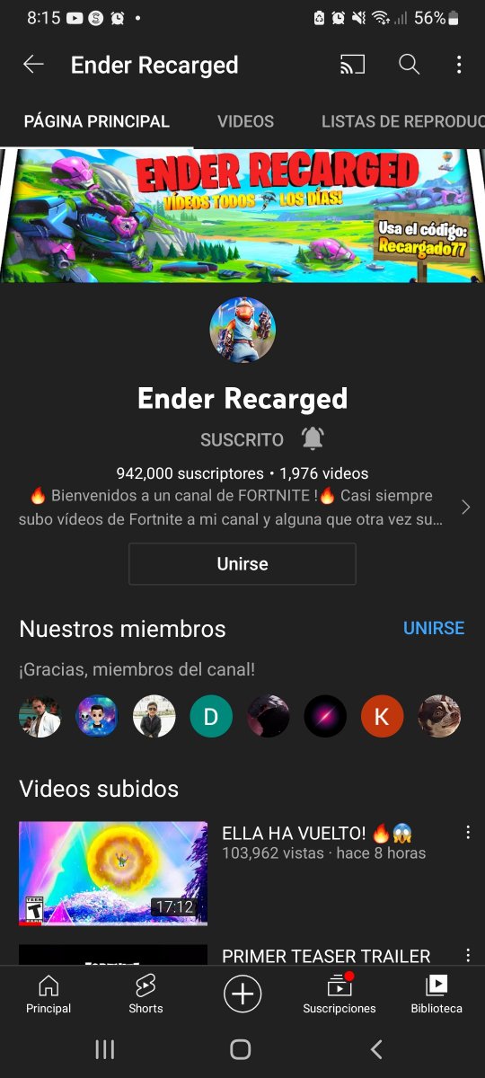 Alpaxbrandy's tweet photo. @EnderHeaven Suscrito a un canal buenardo de filtraciones😎🤙 https://t.co/PVKbwDzTI7