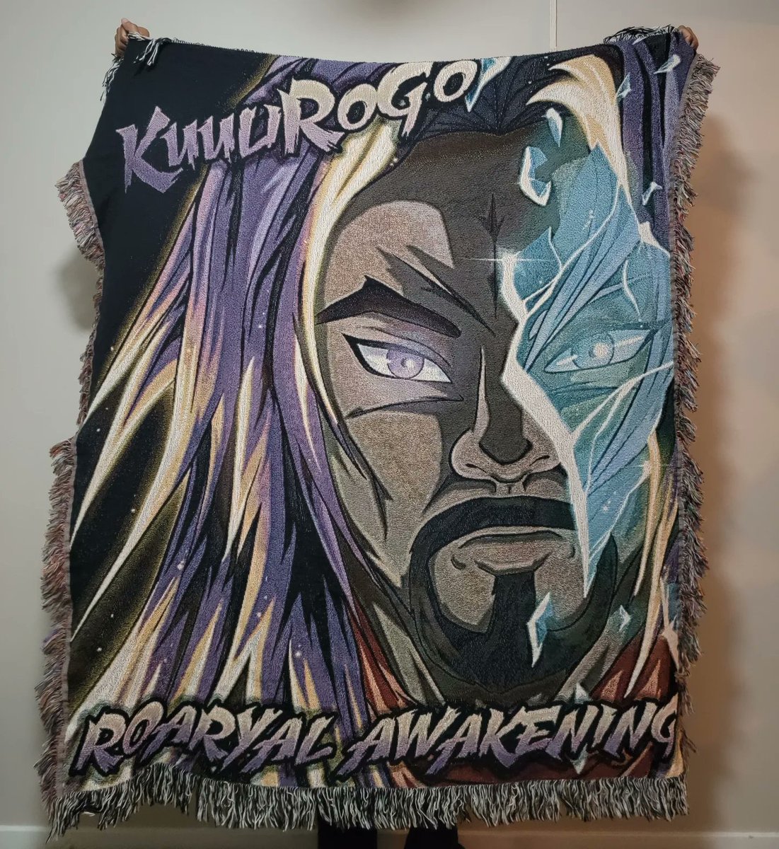 RoaryalRev's tweet photo. We're working on a Kickstarter! This 50 x 60 woven blanket, Elder Sire playing cards, and Kikihyoshi Canvas bag will be included in some of the rewards!

Chapter 1 will have AT LEAST 60 full colored manga scripts.

#SireStylez #RoaryalRevahlation #Anime #SuperSaiyanSimba #manga https://t.co/VQIKKPbPP1