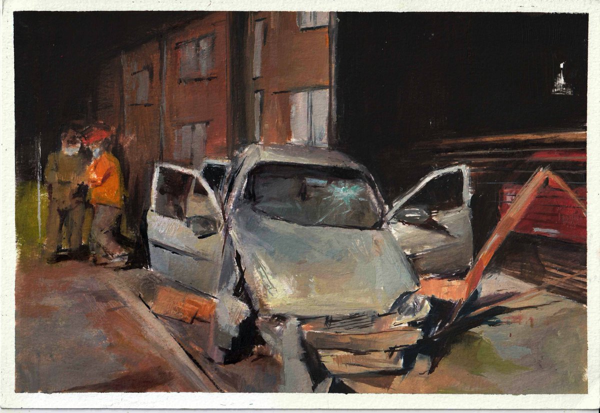 malvinitias's tweet photo. pinturas de mi serie de auto chocados que hice para la uni serie darksss.
.
.
.
#oilpainting #oilpaint #oleo #pintura #painting #autos #carscrashing #crash https://t.co/k84jtNJyvn