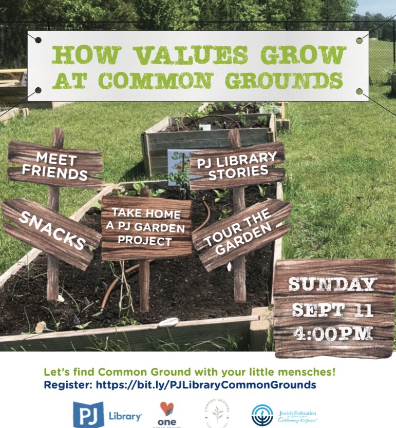 one_county's tweet photo. This Sunday! Join us for a family friendly event at our Common Grounds Community Garden hosted by @JewishOcean and @PJLibrary https://t.co/xx85UHpZqo