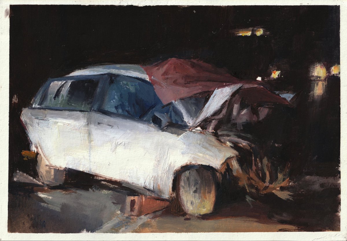 malvinitias's tweet photo. pinturas de mi serie de auto chocados que hice para la uni serie darksss.
.
.
.
#oilpainting #oilpaint #oleo #pintura #painting #autos #carscrashing #crash https://t.co/k84jtNJyvn
