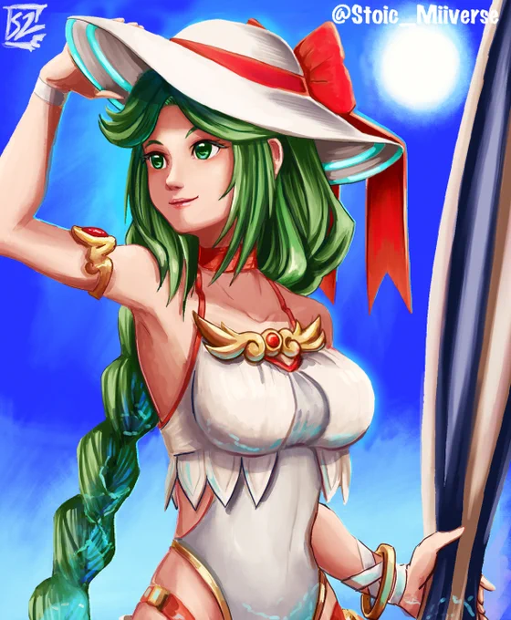 ~Beach Palutena~ #KidIcarus #SmashBros 