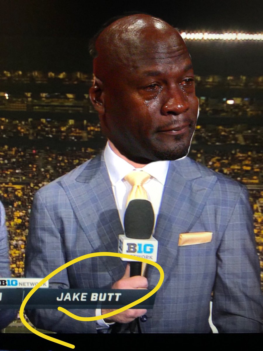 matthewyaroch's tweet photo. I love how every time Lisa says anything to J.B., she always says in full “Jake Butt” and not just Jake…and I giggle just a tad each time #GoBlue #JakeButt https://t.co/AyyoJ4qbmV