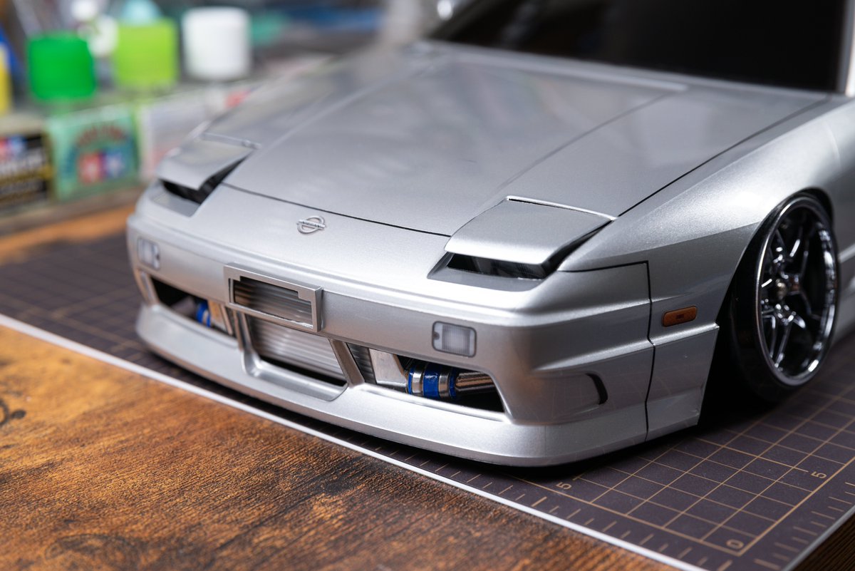 地味な拘りポイント ・ABCの180SXはフロントナンバー台座が再現され