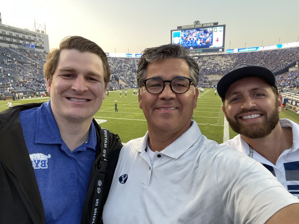 JPLucero's tweet photo. First BYU game of the year with my boys #BYUFootball @BYUfootball https://t.co/062MEAJeQo