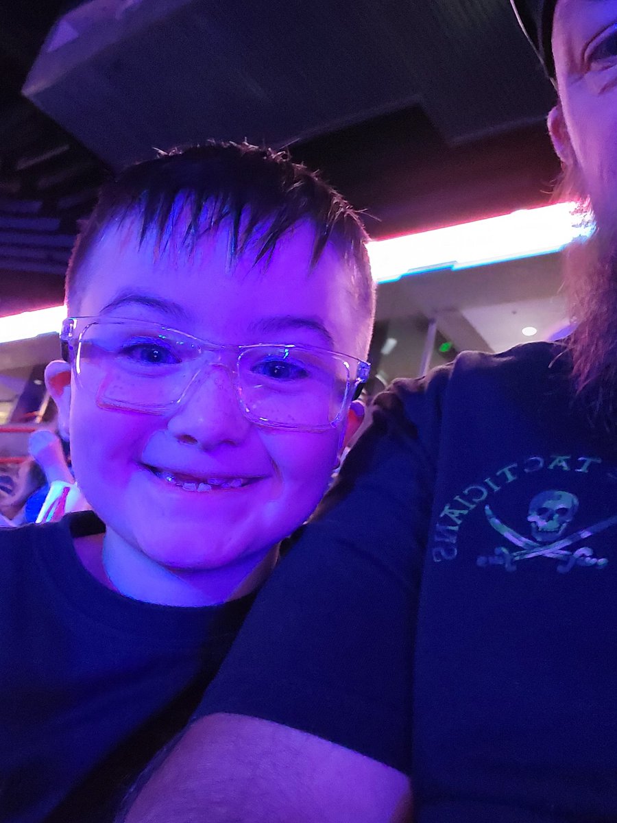thee_LastOutlaw's tweet photo. Ryker is excited for his first WWE event. The tradition continues. He wants to team up with the Bloodline. #WWESPOKANE https://t.co/VlKPpeFmiu