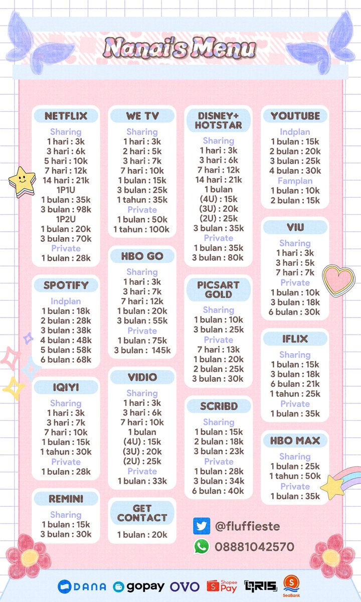 fluffieste's tweet image. nanai ada nih, kak! fast respond langsung diproses yuk 🤩 100% trusted, aman &amp;amp; bergaransi ✨

order bisa via dm/wa: tiny.cc/nanai911 (fastresp)
🌿 testimonials bit.ly/naisproofs