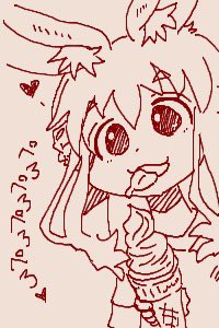 ちかごろのらくがき1
ぺろぺろうさぎ 