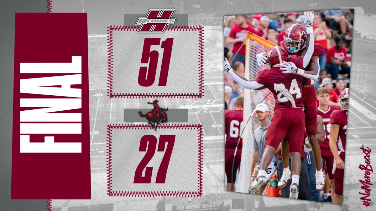 REDDIES WIN!

Henderson State improves to 2-0 with a dominant 51-27 win on the road at Northwestern Oklahoma State!

The Reddies return home next Saturday and face UAM at 6 p.m. for Family Day in Arkadelphia.

#CodeRed