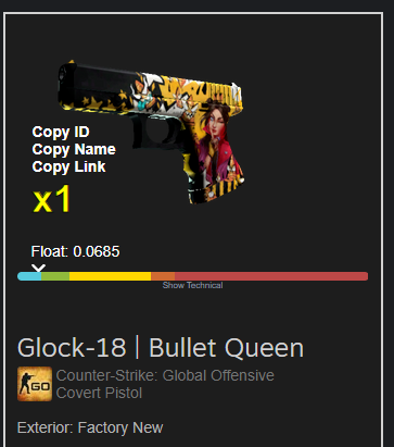 Mrtweeday's tweet photo. Next!

60€ Glock Bullet Queen (FN)

To get it:
- RT
- Like this video: https://t.co/2cHhOrAM1x

(Show proof of the like with a screenshot response to this tweet)

ends / will draw when the next video gets released - so really soon :P glhf! https://t.co/XHhBe6dw52