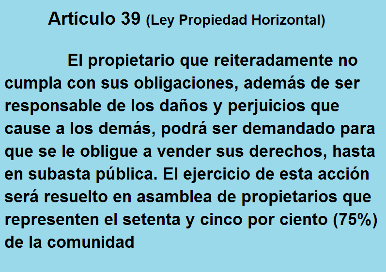 drjuliogalea's tweet photo. A esta hora me preguntan si mañana voy a explicar el procedimiento de ¿COMO EXPULSAR del CONDOMINIO a un PROPIETARIO NO GRATO aunque esté solvente?

Le respondí que SÍ
Ese es el el art. 39 de la Ley... y será explicado
Regístrate para poder participar👇 
https://t.co/NqKONZgox9 https://t.co/NtiTLu6FV8