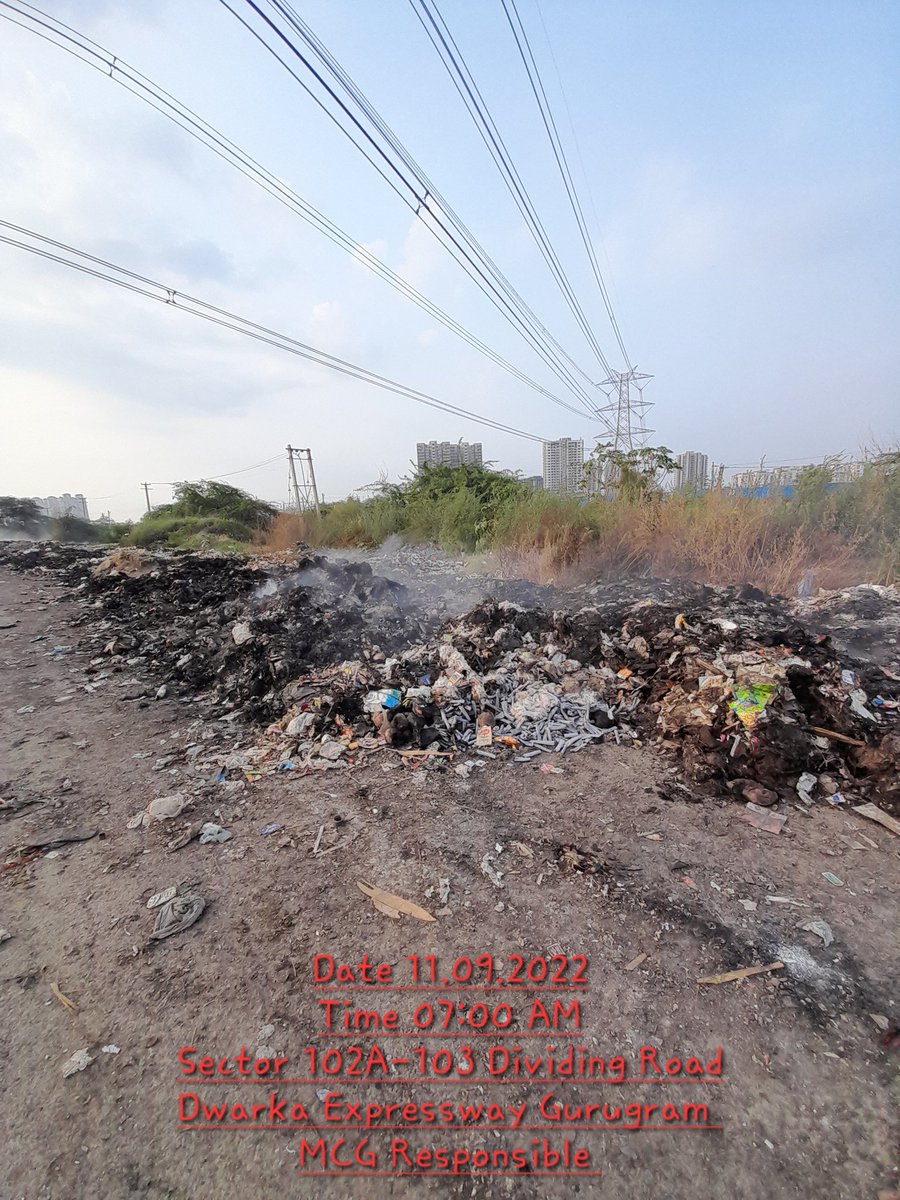 amityadav2021's tweet photo. @cmohry @OfficialGMDA @DC_Gurugram @CPCB_OFFICIAL @anilvijminister @Rao_InderjitS @swachbharatpnp @DEEPAKKAHUJA

@MunCorpGurugram 7am,11.9.22 Still Burning🔥

Residents of Sector102,103&amp;104 Gurgaon r helpless&amp;forced to inhale SMOG,Pollutant&amp;harmful gases

@PMOIndia Pls Intrvene🙏 https://t.co/CmcO3bHX5F