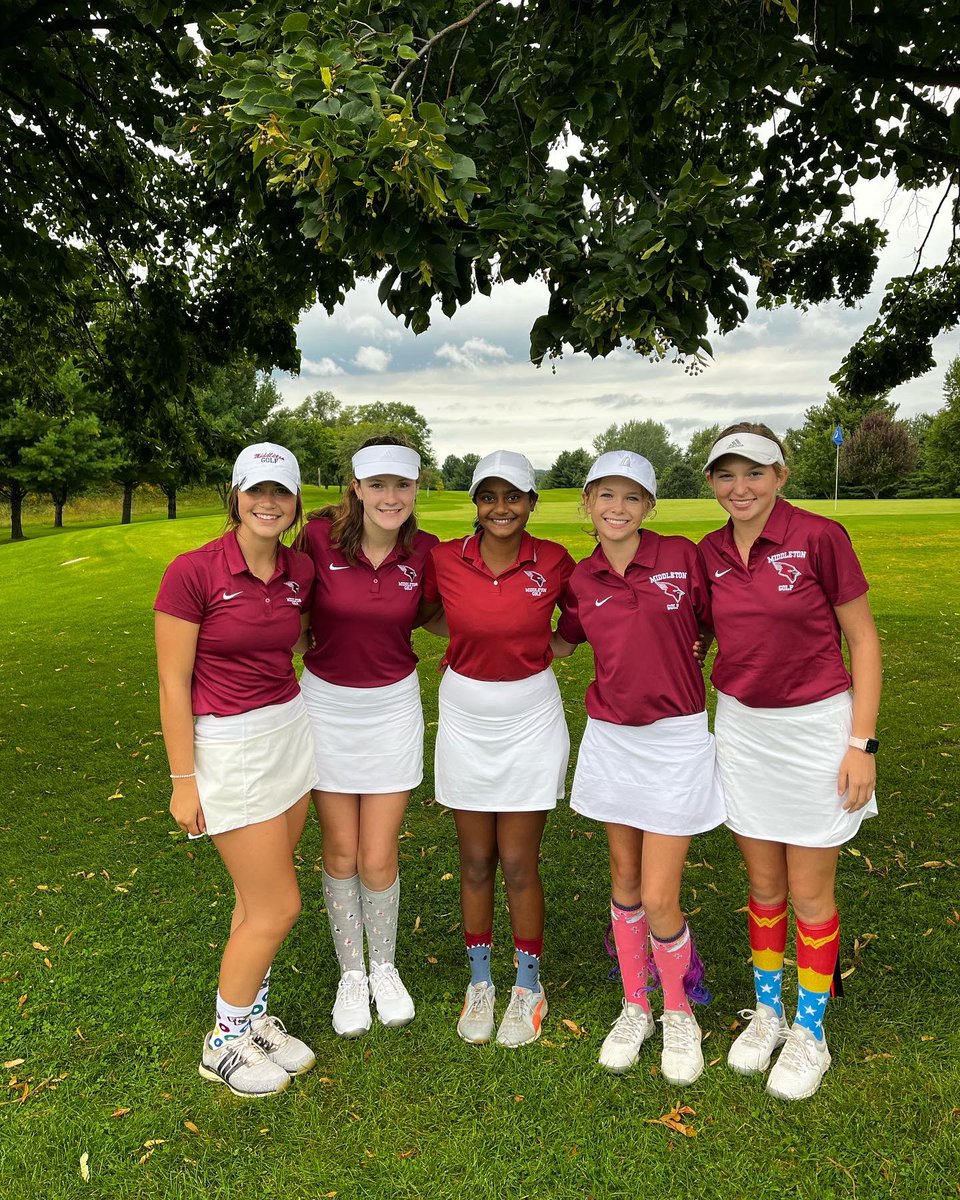 MHSGolfCoachBec's tweet photo. Congrats to the girls today on a great showing at the Cardinal Invite @PleasantViewGC. Varsity took first and JV tied for 11th out of 19 teams. Way to go ladies! https://t.co/nqHdcrewdi