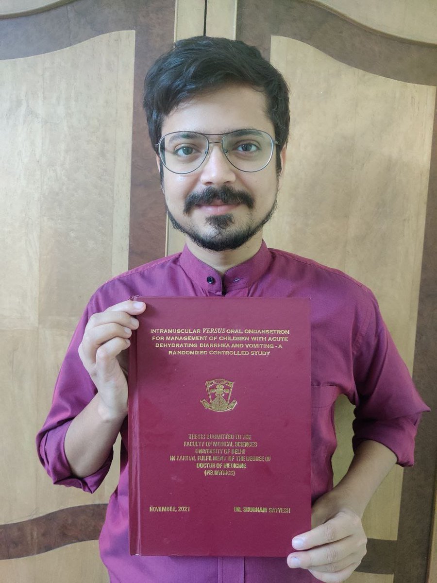 UCMSofficial's tweet photo. The selection committee adjudged the #BestThesis in its meeting held on 01.09.22 and recommended the #KusumPanditAward2022 to:
π₯3rd Position: DR. SHUBHAM SATYESH (Paediatrics)
#ResidentExcellence #UCMS 5/ https://t.co/GgkvfHaG2S