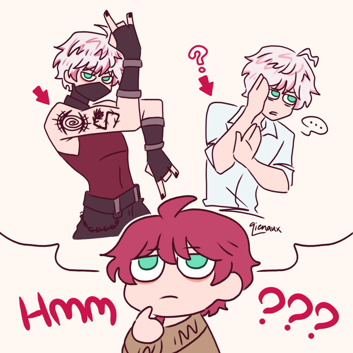 qien_was_here's tweet photo. Does Ge Saeran has the tattoo? Or is it exclusively for Unknown and Se Saeran? #mysticmessenger #saeranchoi #saeranthings https://t.co/pAxFkN2wnn